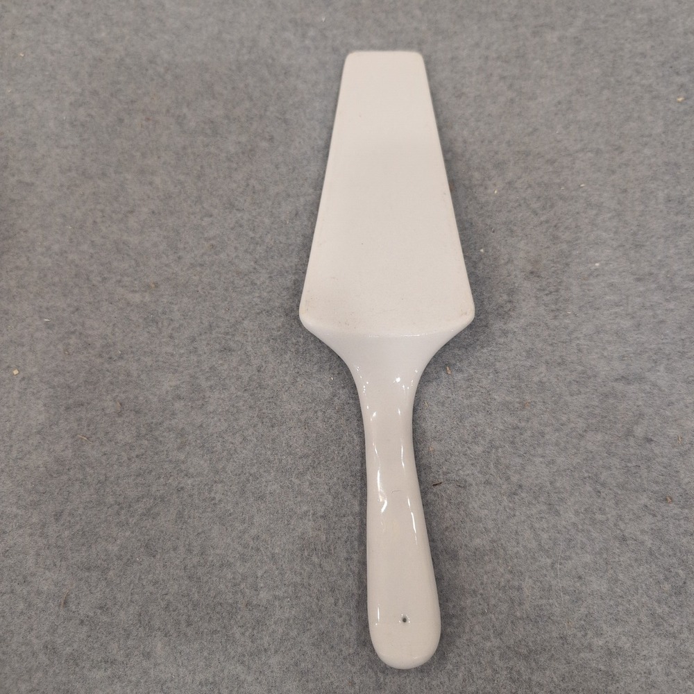 Ceramic Floral Cake Pie Server Pansy Tulip Yellow Orange Dessert Spatula - Picture 3 of 3